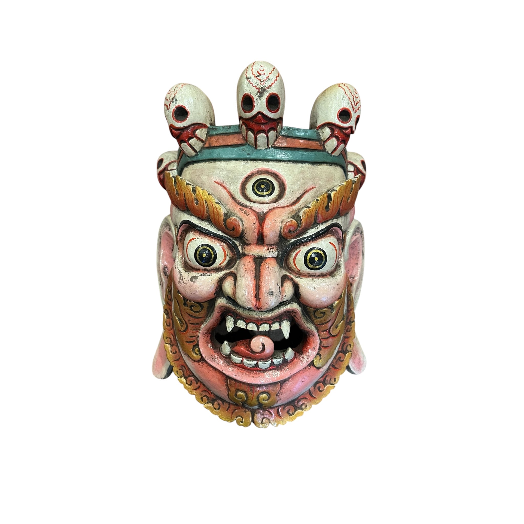 Old Handmade Mahakala Mask