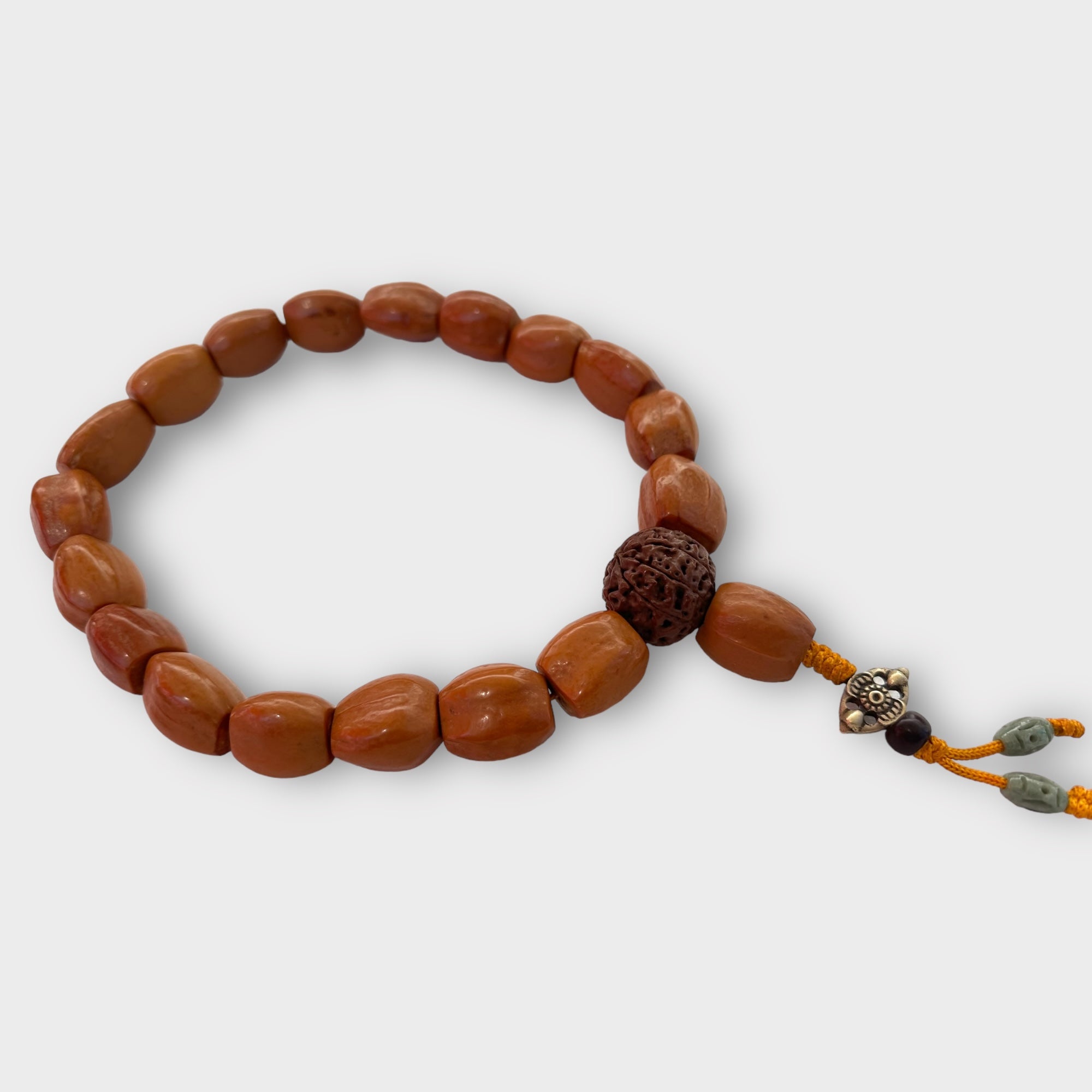 Vintage Coconut seed  with Rudraksha Guru Bead